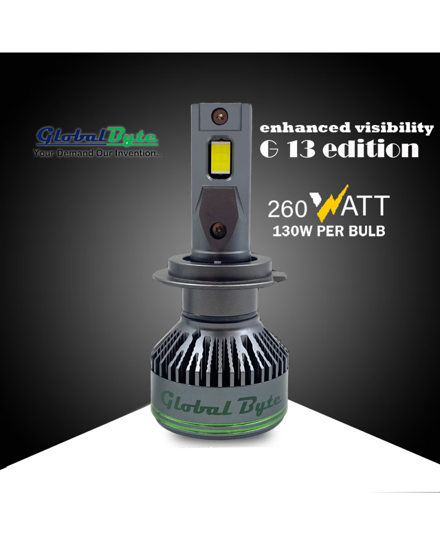 Global Byte 130W LED G13 Edition Bulb 6000K | Pack of 2 LEDs